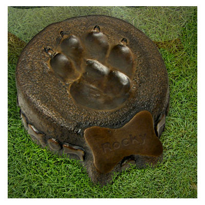  Memorial Jewelry on Memorial Pet Urn  Bronze Paw Print Dog Cremation Urn