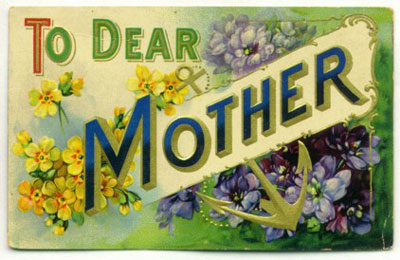 vintage mother postcard