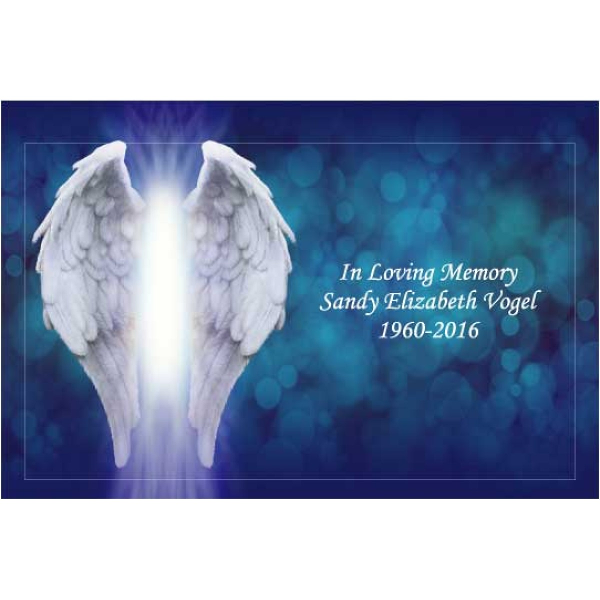 Angel Wings White Cremation Urn Box-