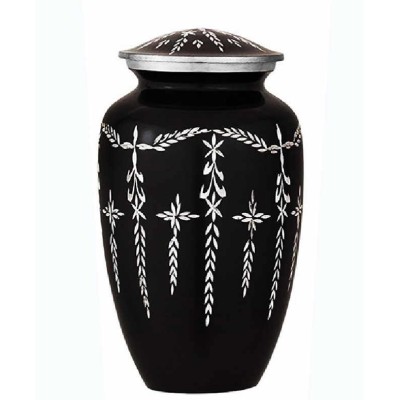 Back to Black Cremation Urn- Medium Size for Sharing Ashes