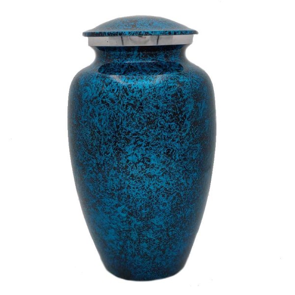 Blue Adult Cremation Urn