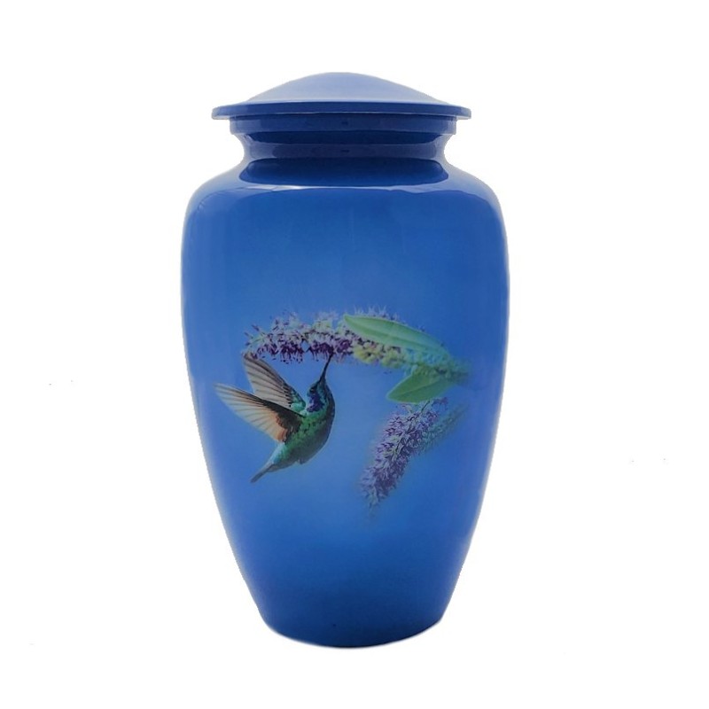 Happy Hummingbird Cremation Urn for Ashes