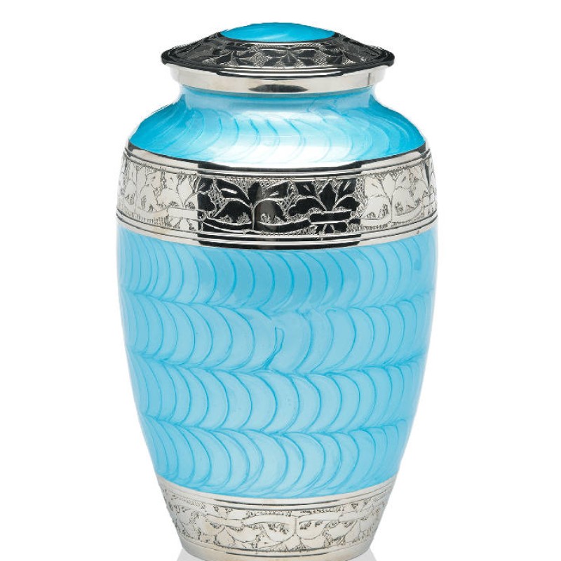 Blue Pearl Human Adult Cremation Urns For Ashes