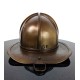 bronze firefighter helmet urn for ashes