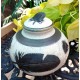 Feather Raku Pottery Scattering Urn, Medium Size