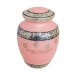 pink paw print pewter pet urn