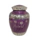 purple paw print pewter pet urn