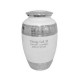 white pearl cremation urn 