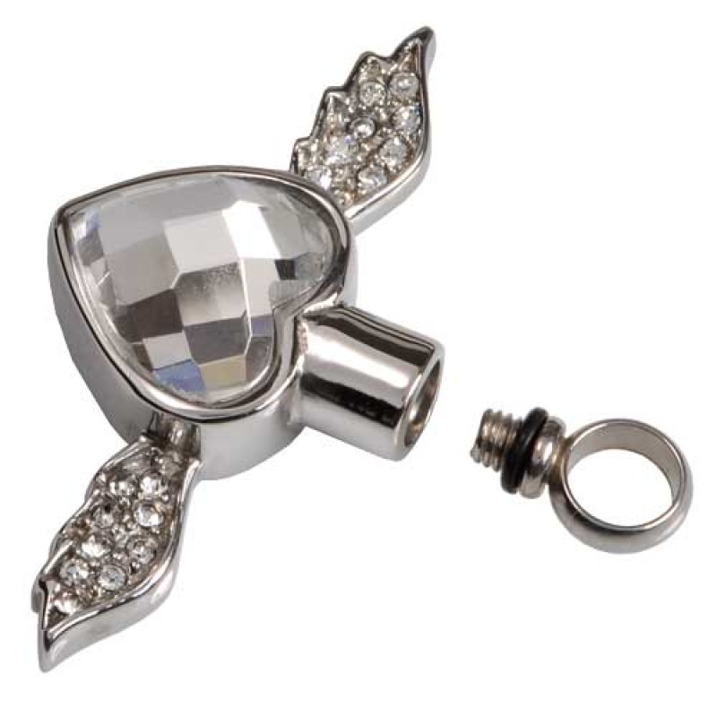 Fly Away Urn Cremation Jewelry Pendant-Stainless Steel