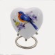 Heart Bluebird of Happiness Cremation Urn