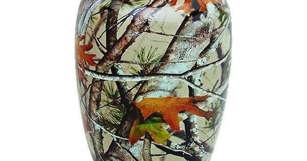 Metal Camo Cremation Urn for Ashes