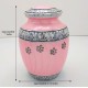 pink paw print pewter pet urn