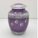 purple paw print pewter pet urn