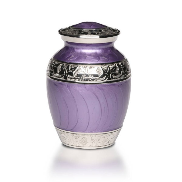 Medium Elegant Purple Pet Urn for Ashes 2024