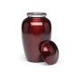 Burgundy Funeral Urn for Ashes