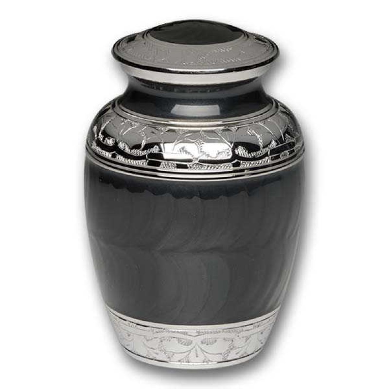 Back to Black Cremation Urn- Medium Size for Sharing Ashes