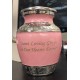 small pink pet urn for ashes