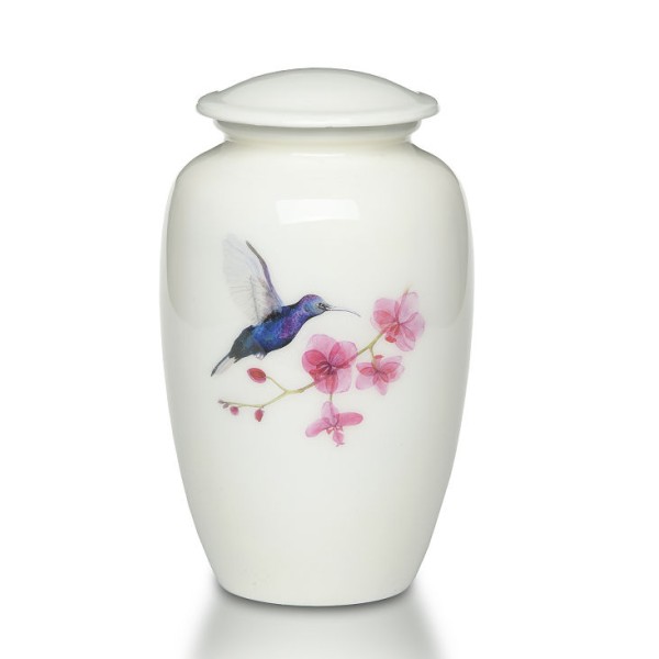 Happy Hummingbird Cremation Urn for Ashes