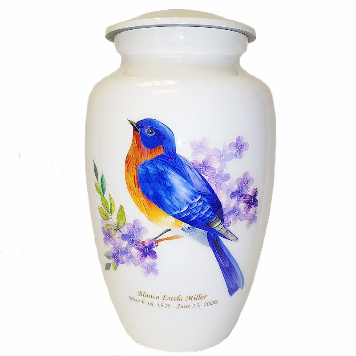 Urns With Birds: Bluebird of Happiness Cremation Urn