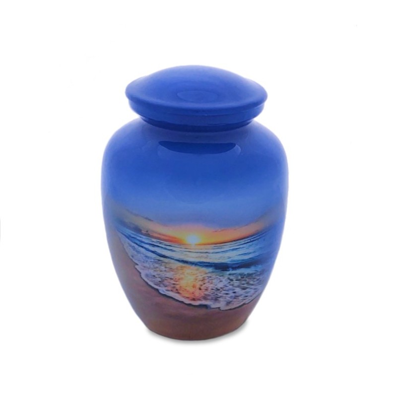 Medium Size Siesta Key Beach Urn for Ashes for Human or Pet