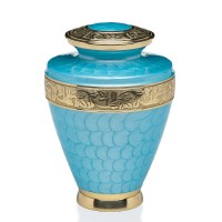 Capri Blue Human Urn for Ashes