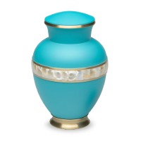 Nevada Blue Mother of Pearl Adult Urn for Ashes