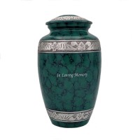 Green Adult Cremation Urn 