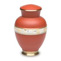 Coral Mother of Pearl Adult Urn for Ashes