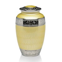 Yellow Adult Cremation Urn