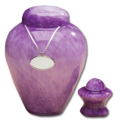 Purple cremation Urns