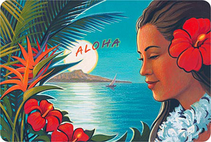 vintage hawaii postcard