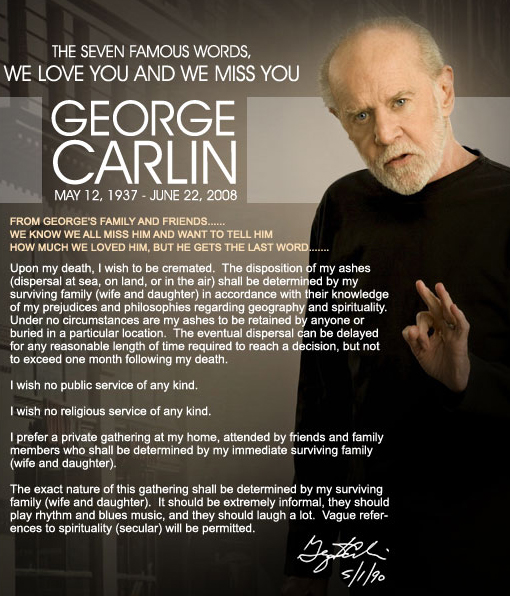 From the George Carlin Website