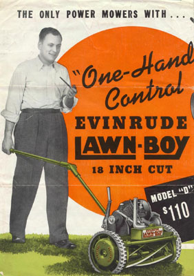 The Lawn-Boy power lawn mower