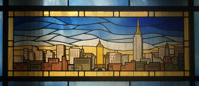 New York Skyline on Helmsley Crypt