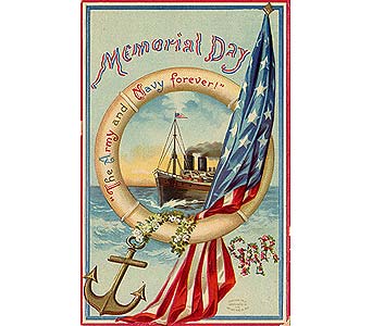 memorial day postcard