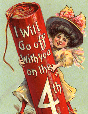 vintage 4th of July postcard