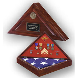 heritage flag and medal case