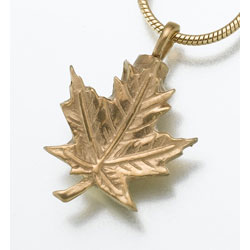 leaf urn necklace