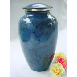 Blue Cremation Urn